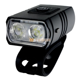Lampa rowerowa LED przednia 315lm 1200mAh ładowana USB Teger