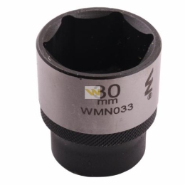 Nasadka sześciokątna 1/2". 30 mm. CrV50BV30. DIN 3124. Waryński