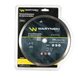 Tarcza diamentowa do cięcia na mokro pełna 230 x 22.23 mm Waryński