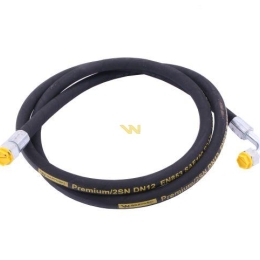 Przewód hydrauliczny 275 bar gwint M22x1.5 prosta/90 stopni L-3000mm DN12-2SN (AK-13-3000; P11P12) 27.5MPa Waryński