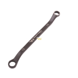 Klucz oczkowy odsadzony 14 x 15 mm. CrV standard ASME B107.9 Waryński