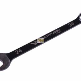 Klucz płasko-oczkowy 24 mm. CrV  standard ASME B107-2010 Waryński