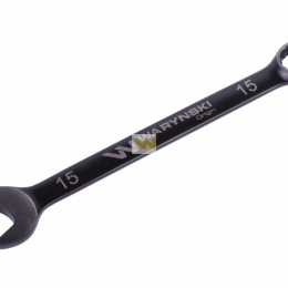 Klucz płasko-oczkowy 15 mm. CrV  standard ASME B107-2010 Waryński