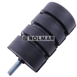 Resor. odbój gumowy śruba M10 wysokość 114mm prosty NR-188 Przyczepa
