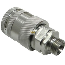 Szybkozłącze hydrauliczne gniazdo M18x1.5 gwint zewnętrzny EURO PUSH-PULL (9100818G) (ISO 7241-A) Waryński (opakowanie 50szt)