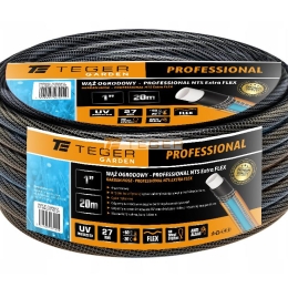 Wąż ogrodowy "PROFESSIONAL- NTS EXTRA FLEX" FI 1". 20m / TEGER