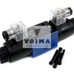 Rozdzielacz (elektrozawór CETOP 3 NG6) 3-pozycyjny 50L suwak "G"  (cewki x2) 230V VOIMA