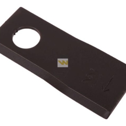 Nóż. nożyk kosiarka prawy 100x40x3mm otwór 19 zastosowanie 580290955 BCS Sipma WARYŃSKI ( sprzedawane po 25 )