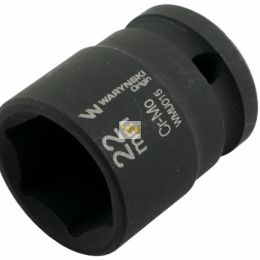 Nasadka udarowa sześciokątna 1/2". 22 mm. CrMo. DIN 3129. Waryński