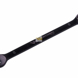 Klucz płasko-oczkowy 8 mm. CrV  standard ASME B107-2010 Waryński