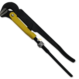 Szczypce nastawne 1" szwedzkie do rur szczęki typ 90° o rozstawie max 40mm  długość 320mm Waryński