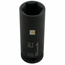 Nasadka udarowa sześciokątna długa 1/2". 21 mm. CrMo. DIN 3129. Waryński