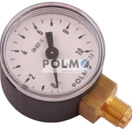 Manometr suchy M40 0-10 bar gwint G1/8" dolne przyłącze obudowa plastikowa POLMO