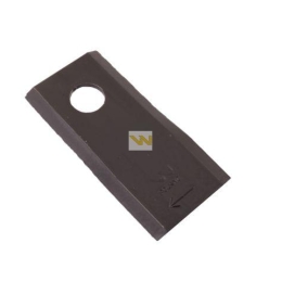 Nóż. nożyk kosiarka prawy 98X46X3.5mm otwór 16.5 zastosowanie 40490005 Morra WARYŃSKI ( sprzedawane po 25 )