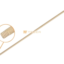 Trzonek drewniany 120cm (gwintowany) / TEGER (pakowane po 25 szt)