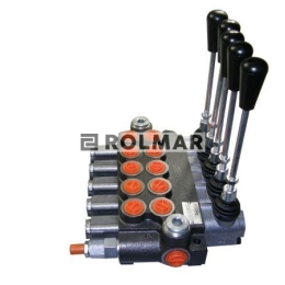 Rozdzielacz hydrauliczny pięciosekcyjny z zatrzaskami (5) 40L