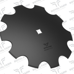Talerz, uzębiony Z-10 fi 510 otwór 30x30 stal borowa, 1242050040 1279201020, Royal Farm