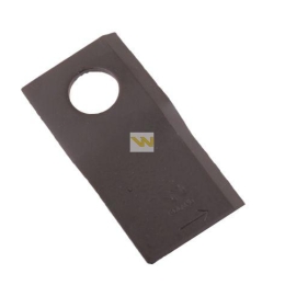 Nóż. nożyk kosiarka lewy 100X50X4mm otwór 21 zastosowanie RS100 Samasz WARYŃSKI ( sprzedawane po 25 )