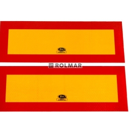 Tablica wyróżniająca odblaskowa. kpl. 2szt. 300mm/120mm. 101-04W-95