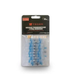 Zestaw koszulek termokurczliwych z cyną 1,5-2,5mm kolor niebieski TEGER