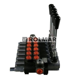 Rozdzielacz hydrauliczny sześciosekcyjny (6) 40L