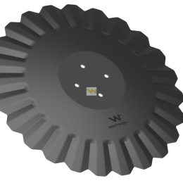 Talerz, tłoczony fi 560 mocowanie 4/98 grubość 5 mm stal borowa, Waryński