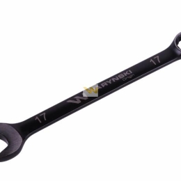 Klucz płasko-oczkowy 17 mm. CrV standard ASME B107-2010 Waryński