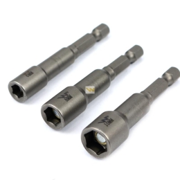 Zestaw nasadek z uchwytem narzedziowym 6. 8. 10 mm długość 65 mm Waryński