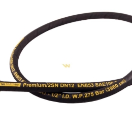 Przewód hydrauliczny 275 bar gwint M22x1.5 proste L-1800mm DN12-2SN (AA-13-1800; P11P11) 27.5MPa Waryński