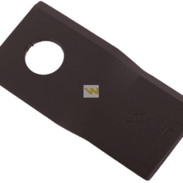Nóż. nożyk kosiarka lewy 100x48x3mm otwór 19 zastosowanie 570419 Niemeyer WARYŃSKI ( sprzedawane po 25 )