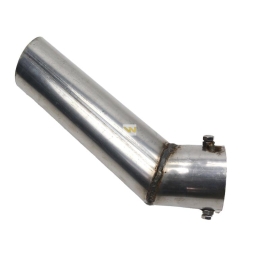 Rura do tłumika 5040390070.1P504039012/0 wygięta końcówka Bizon INOX WARYŃSKI