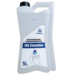Płyn do dezynfekcji rąk o działaniu wirusobójczym przeznaczony do higienicznej i chirurgicznej dezynfekcji rąk oraz powierzchni 5l ERG CleanSkin