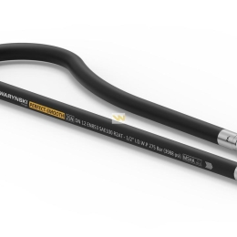 Przewód hydrauliczny gładki z uszczelnieniem - 275 bar gwint M22x1.5 proste L-800mm DN12-2SN 7214/07-082/0 . 7214/07-083/0 Cyklop (AB-13-800; P11P21)  27.5MPa Waryński