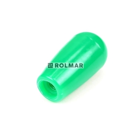 Gałka z gwintem zielona M8 dł52mm