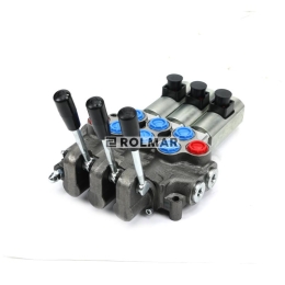 Rozdzielacz hydrauliczny (50 l/m) 3 sekc.ster. Ręczno elektryczne 12 DC - wszystkie sekcje otwarte ST26D