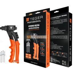 Nitownica ręczna do nitów zrywalnych PROFESSIONAL 8.5"/215mm (do nitów stalowych i aluminiowych) / TEGER