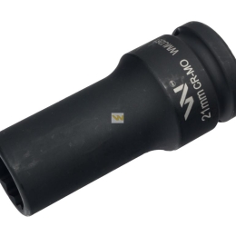 Nasadka udarowa 3/4" dwunastokątna ze stali CrMo 21mm bardzo długa D90 SLIM Waryński