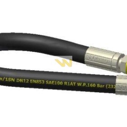 Przewód hydrauliczny gwint M22x1.5 proste L-800mm DN12-1SN (BB-13-800; P21P21) 16MPa Waryński
