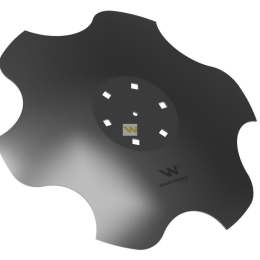 Talerz, skrajny lewy fi 510 mocowanie 6/120 grubość 3,5 mm stal borowa, Waryński