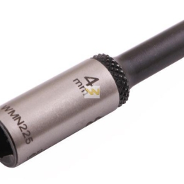 Nasadka dwunastokątna 1/4". 4 mm. długa. CrV50BV30. DIN 3124. Waryński