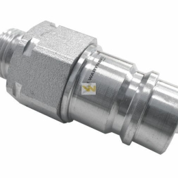 Szybkozłącze hydrauliczne wtyczka M18x1.5 gwint zewnętrzny EURO (9100818W) (ISO 7241-A) Waryński (opakowanie 50szt)