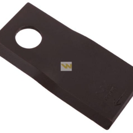 Nóż. nożyk kosiarka prawy 107x50x4mm otwór 19 zastosowanie 13800032 JF-Stoll WARYŃSKI ( sprzedawane po 25 )