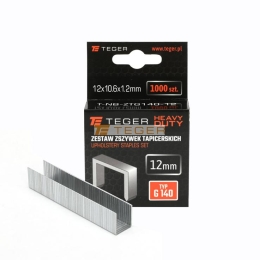 Zestaw zszywek tapicerskich HEAVY DUTY (typ G/140) 12/10,6/1,2mm / 1000 szt / TEGER