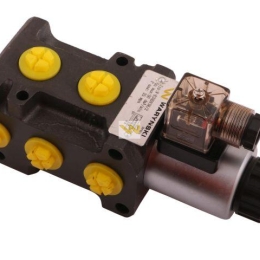Dzielnik. zawór. elektrozawór kierunkowy elektromagnetyczny kontroli W-E38DVS6/2 (DVS6/50 L/MIN) G3/8" 50L (24V DC) Waryński