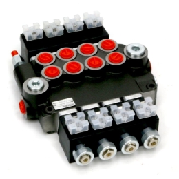 Rozdzielacz hydrauliczny 4-sekcyjny sterowany elektrycznie (12V) 80L