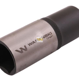 Nasadka sześciokątna 1/2". 21 mm. długa. CrV50BV30. DIN 3124. Waryński