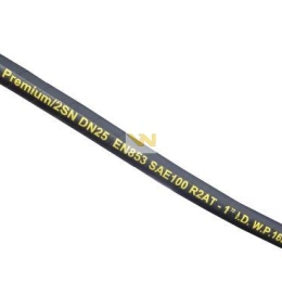 Wąż hydrauliczny do zakuwania DN25 2-oplotowy 165 Bar Waryński (sprzedawany po 25m)