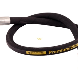 Przewód hydrauliczny 275 bar gwint M22x1.5 proste L-1100mm DN12-2SN (AB-13-1100; P11P21) Cyklop (7214/07-099/0)  27.5MPa Waryński