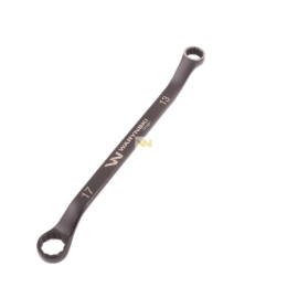 Klucz oczkowy odsadzony 13 x 17 mm. CrV standard ASME B107.9 Waryński