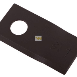 Nóż. nożyk kosiarka lewy 94x48x3mm otwór 19 zastosowanie 570409 Niemeyer Kverneland WARYŃSKI ( sprzedawane po 25 )
